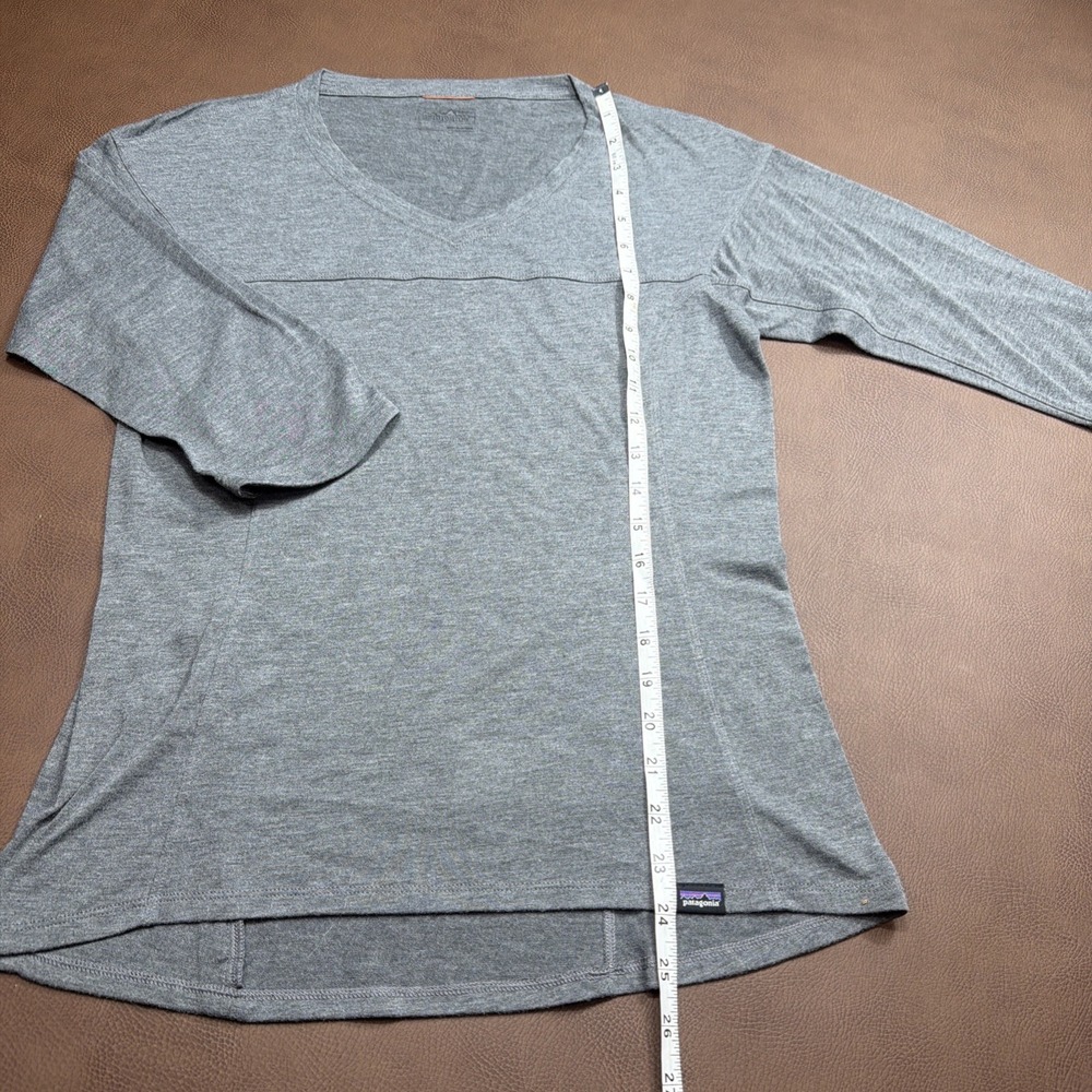 Patagonia Small 3/4 Sleeve Top Gray Women's Outdoors Hiking Casual Everyday - Picture 6 of 8